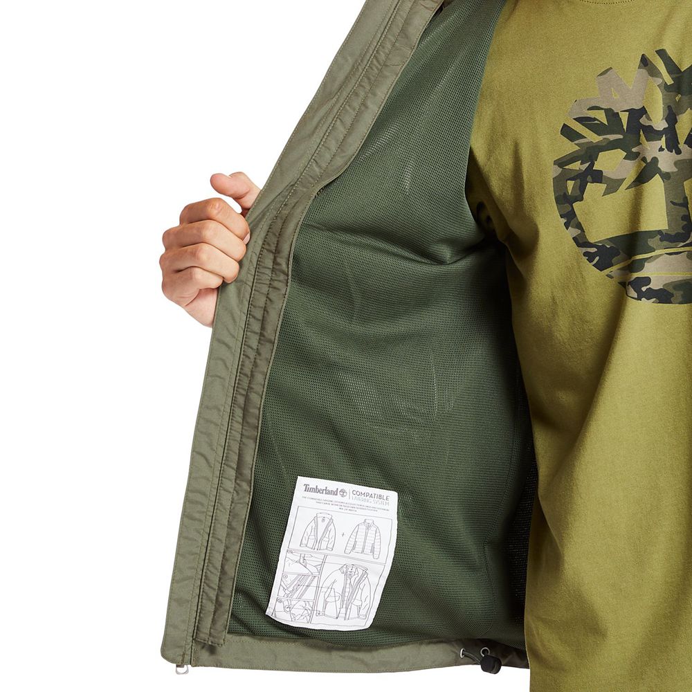 Chaquetas Timberland Hombre Ragged Mountain Waterproof Verde Oliva - Chile UMX-367409